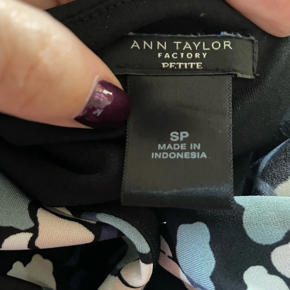 Ann Taylor Factory Petites faux wrap dress